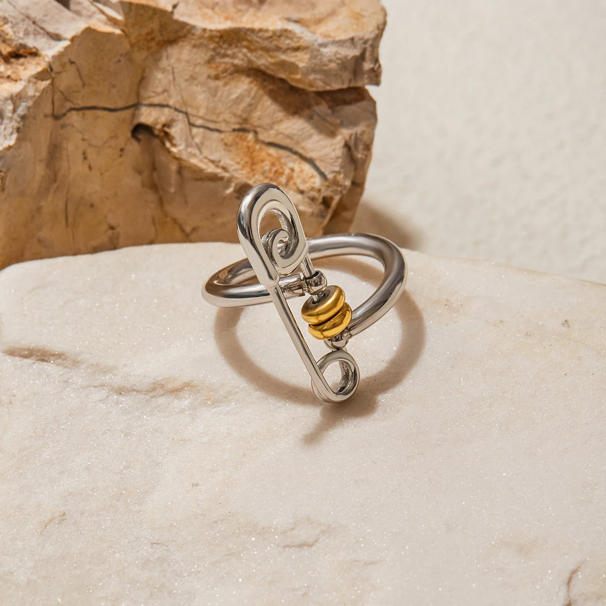 Mixed Ring Stack — Stainless Steel · PS260
