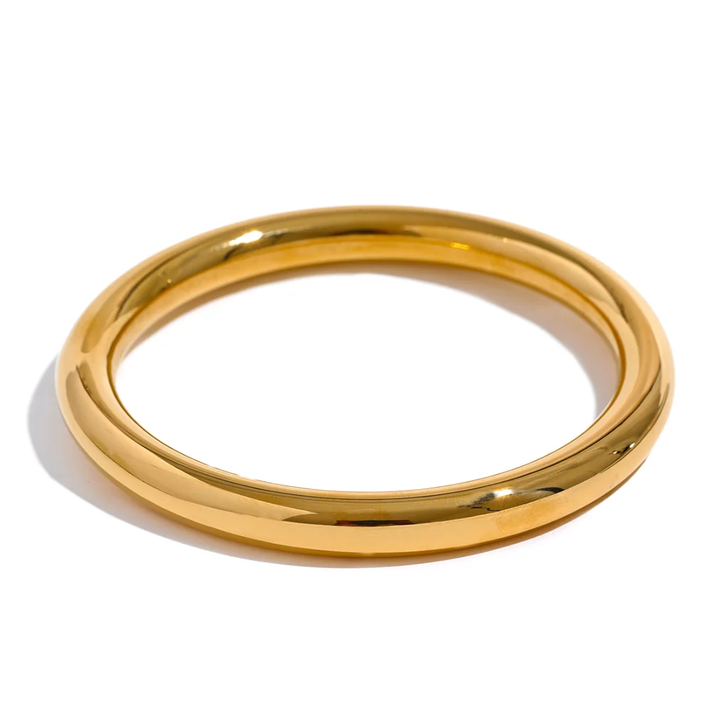 Hammered Geometric Bracelet — Gold-Plated Stainless Steel · PS2018