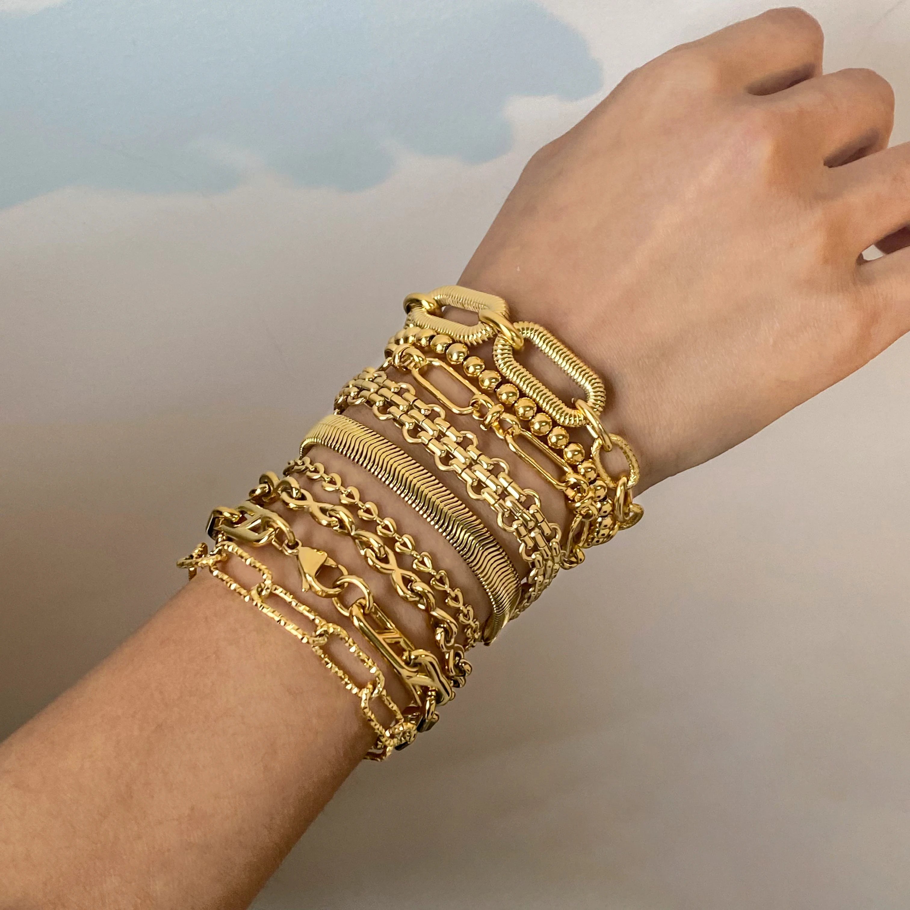 Metal Ball Chain Bracelet — Stainless Steel · PS325