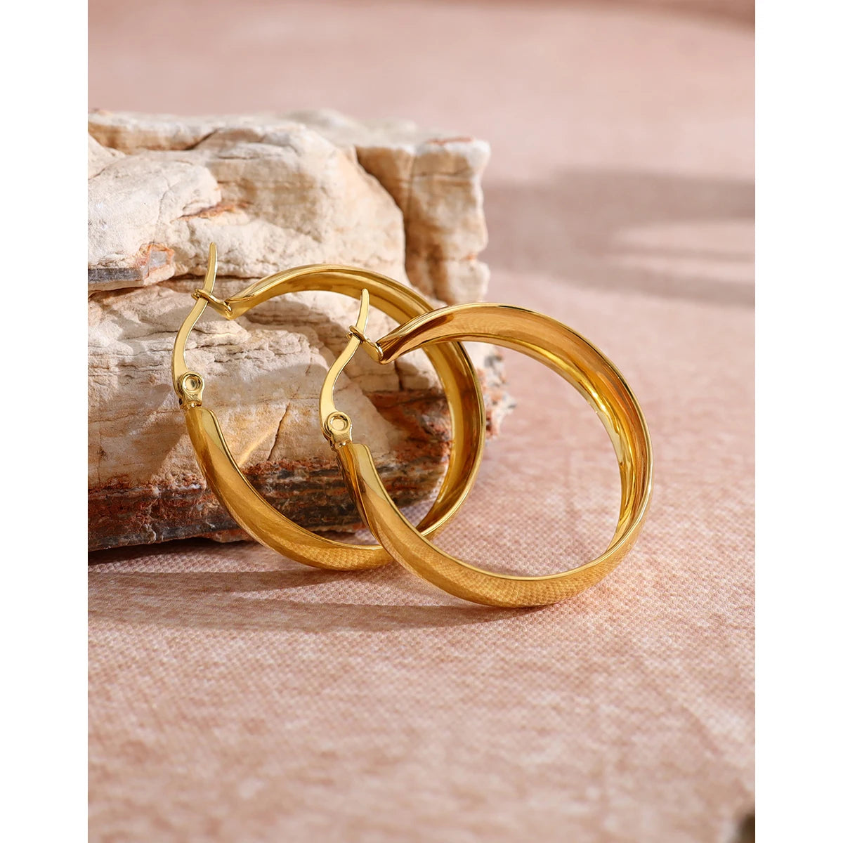 Hoop Earrings Vintage — 316L Stainless Steel · PS417