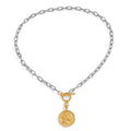 Coin Pendant Necklace — 18K Gold Plated · PA048