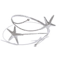 Star bracelet in gold-plated stainless steel.