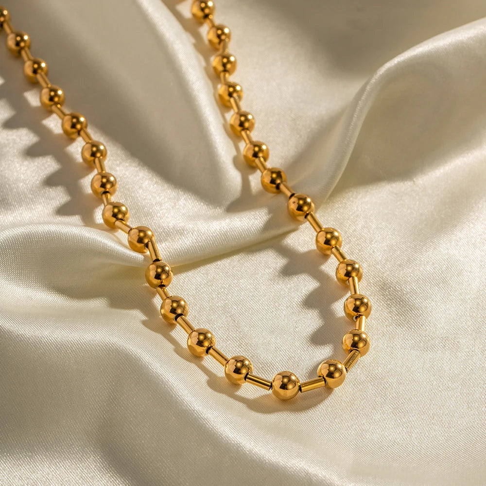 Bead Chain Necklace — Stainless Steel · PS280