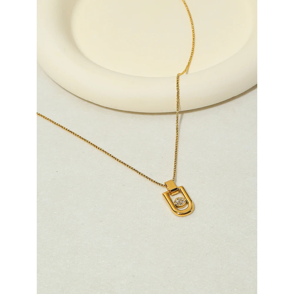 Vintage Pendant Necklace Charm Choker — 316L Stainless Steel · PS385