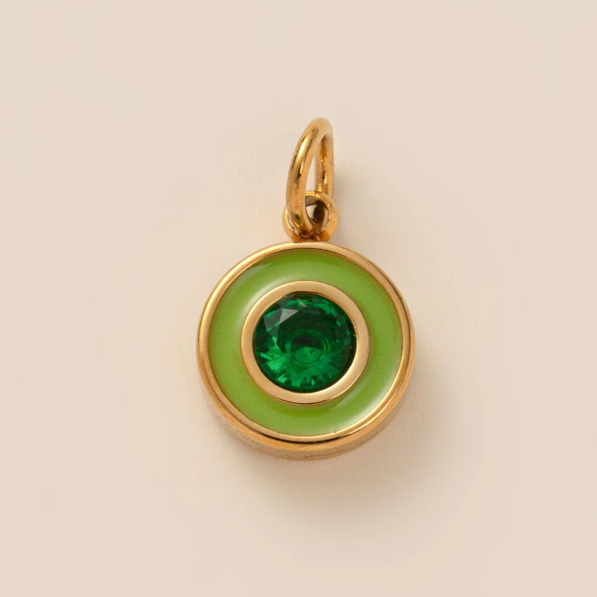 【DIY Pendant】Stainless Steel Birthstone Charm Pendant - PS008