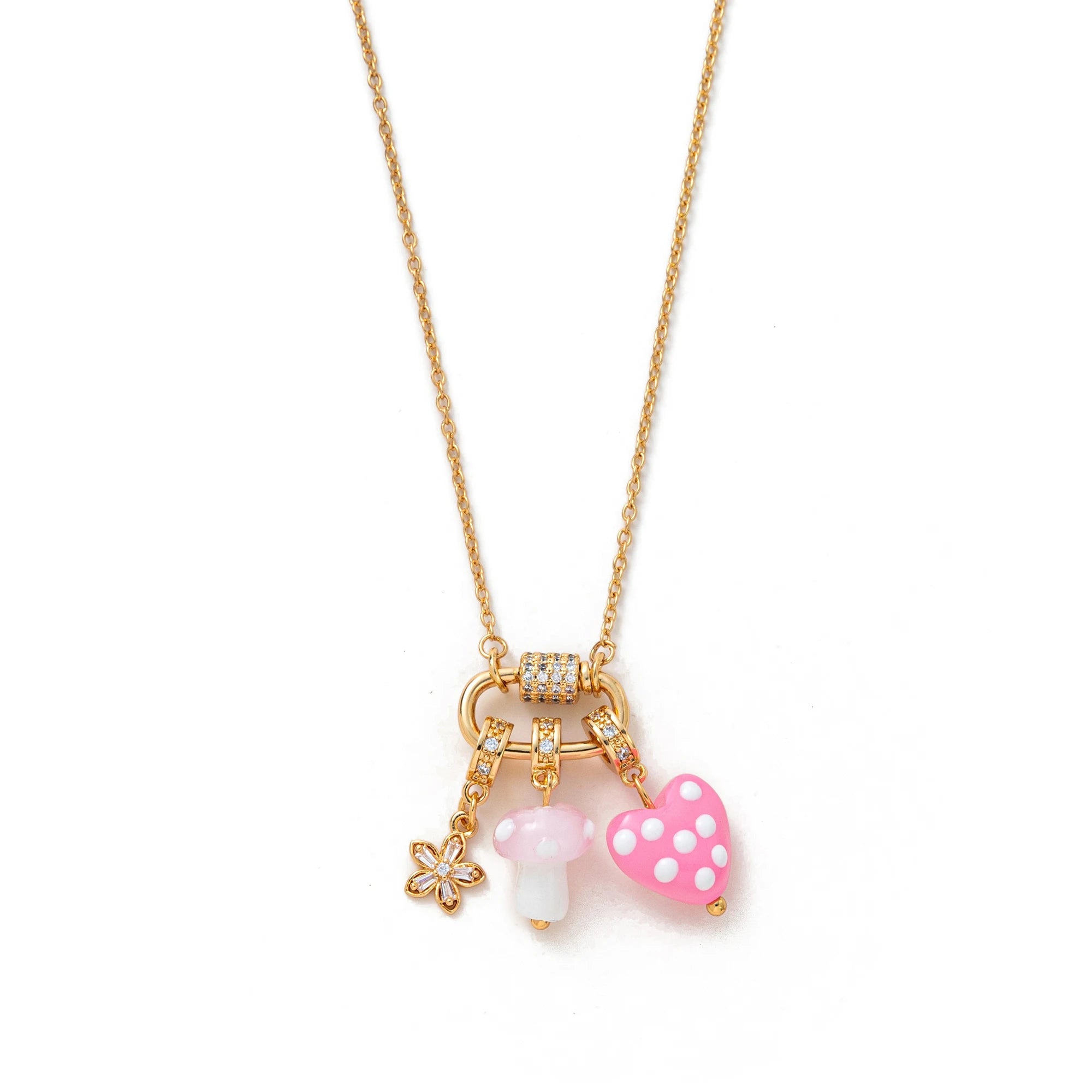 Fruit Love Star Ins High Grade Clavicle Chain Pearl Starfish Combination Necklace Gold Plated Color Preserved