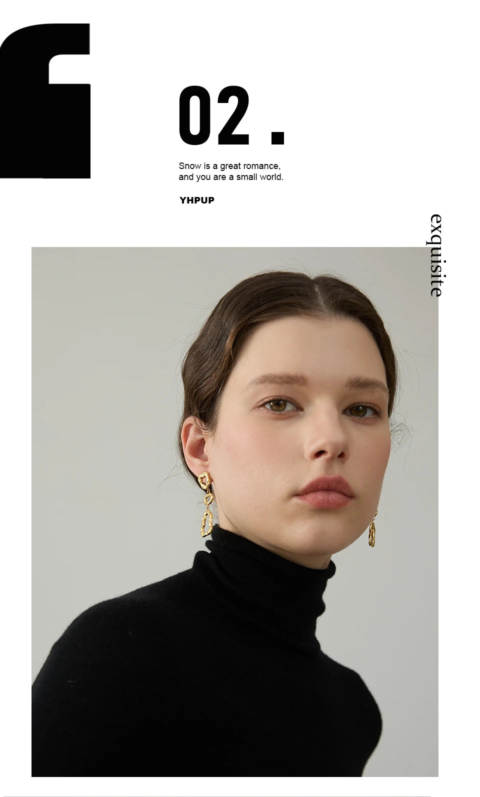 Geometric earrings in gold-plated 316L stainless steel.