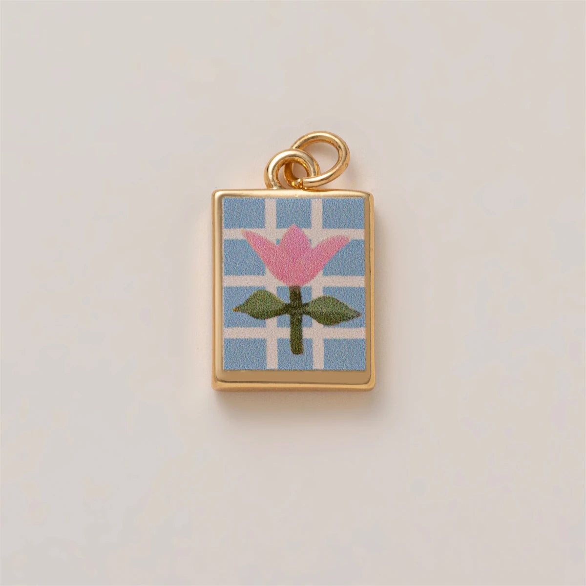 【DIY Pendant】Copper Floral Charm Pendant - PC006