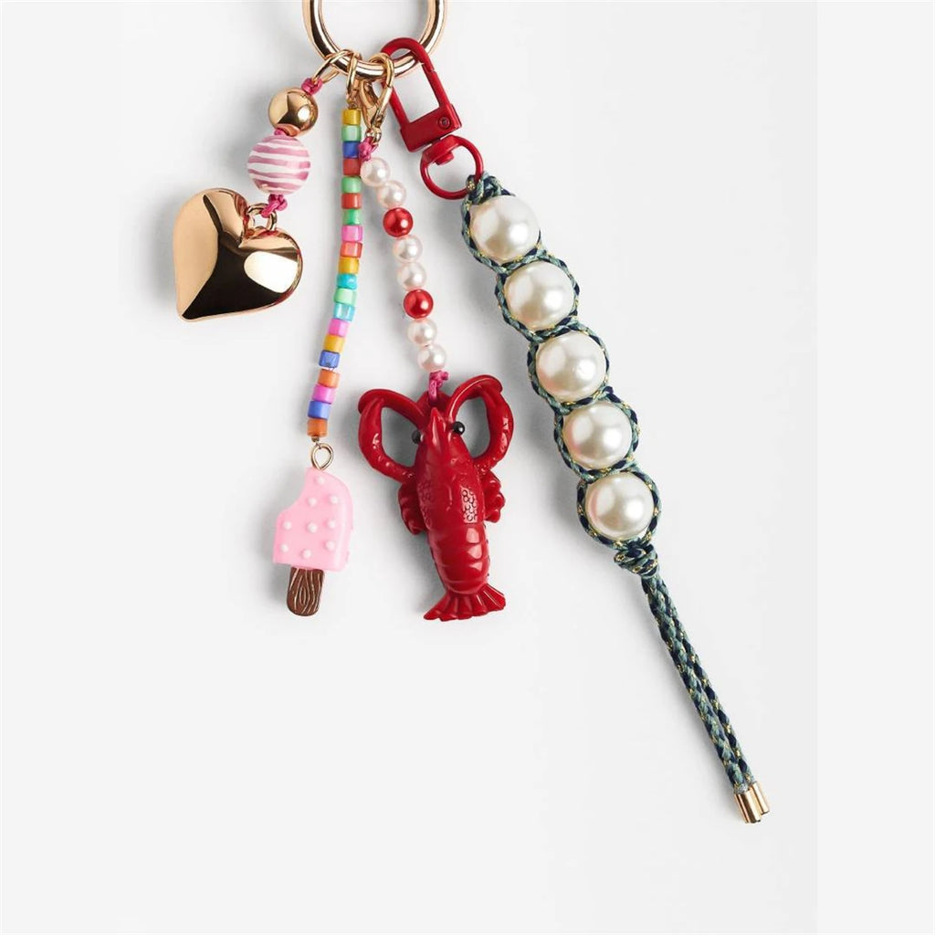 Fashionable and popular DIY bag chain, bag pendant, sports heart accessory, gold-plated