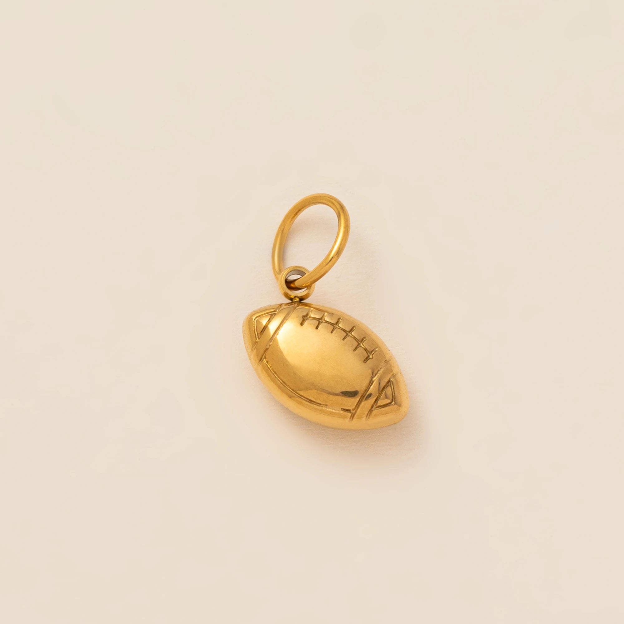 【DIY Pendant】Gold Plated Stainless Steel Sports Charm Pendant - PS024