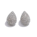 Cubic Zirconia Earrings — Gold-Plated Stainless Steel with Cubic Zirconia · PS1165