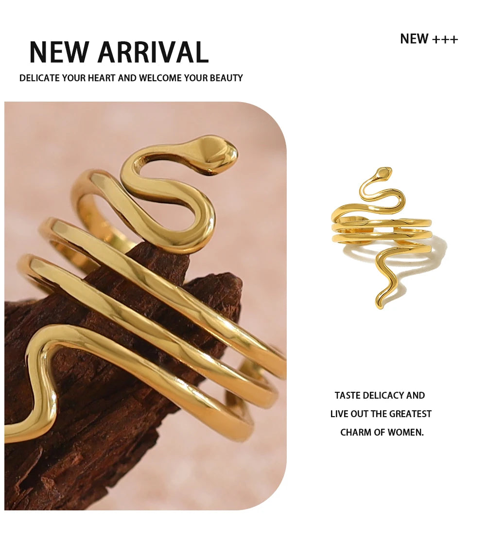 Snake Ring — Stainless Steel · PS475