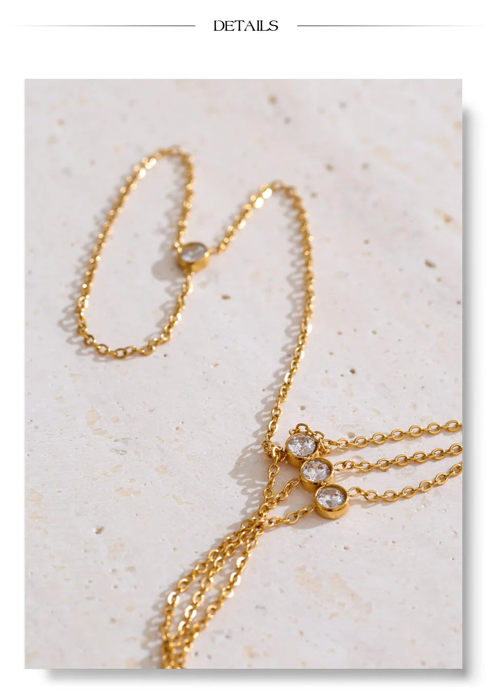 Cubic Zirconia Pearl Flower Bracelet — Gold-Plated Stainless Steel with Pearl and Cubic Zirconia · PS2173