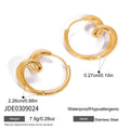 Twisted Heart Hoop Earrings — Stainless Steel · PS067