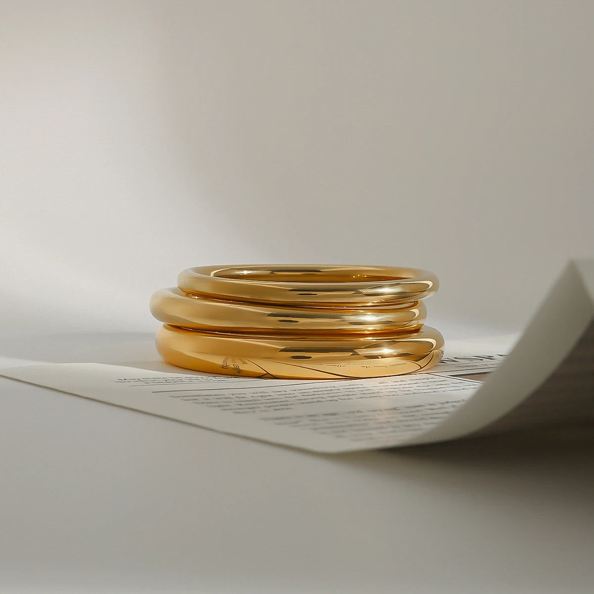 Chunky Bangle Bracelet — Stainless Steel · PS291