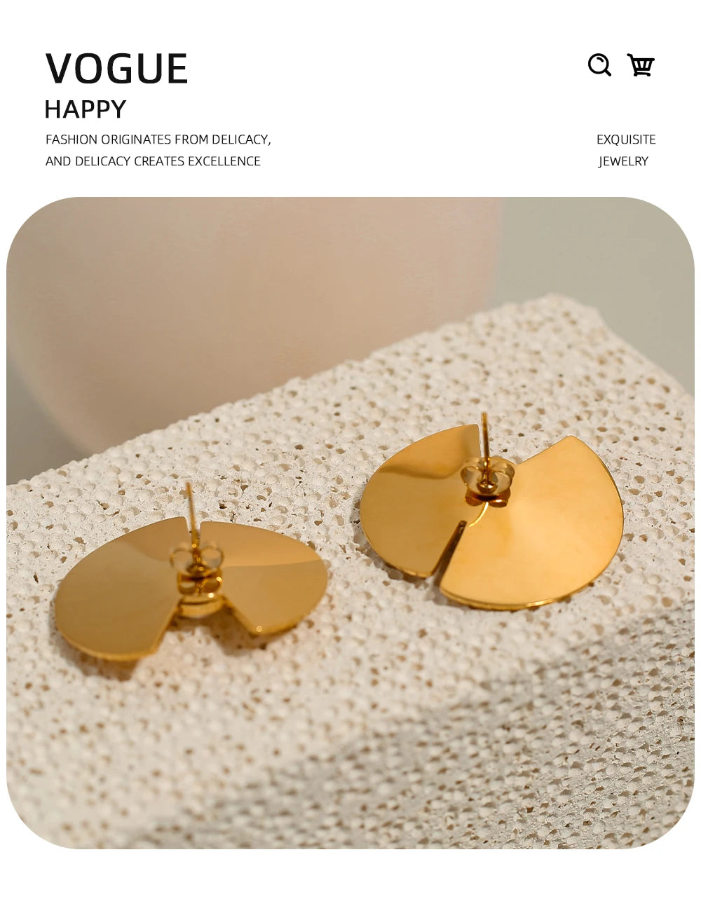 Pearl Flower Stud Earrings — 316L Stainless Steel · PS440