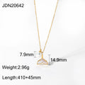 Pearl Charm Pendant Necklace — Stainless Steel · PS170