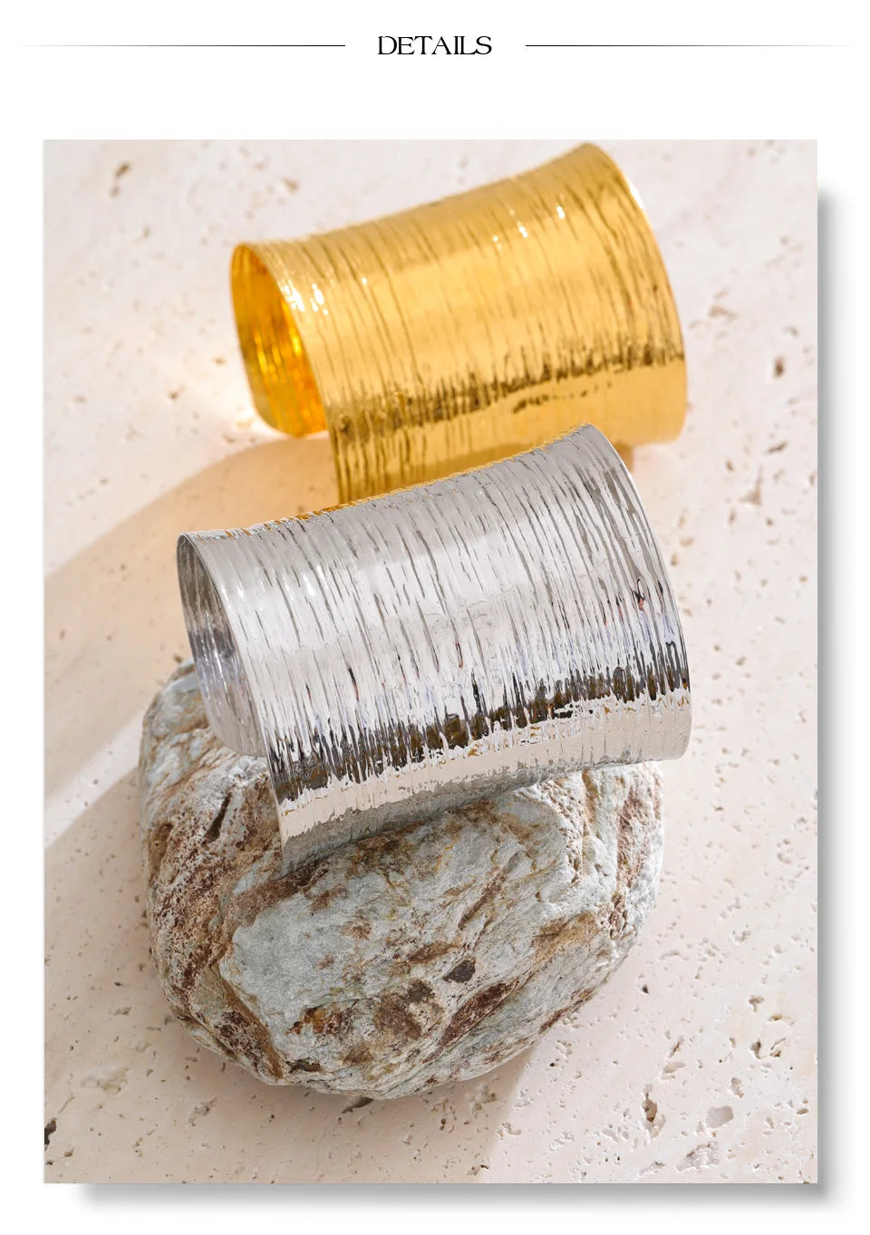 Geometric Bracelet — Gold-Plated Stainless Steel · PS2154