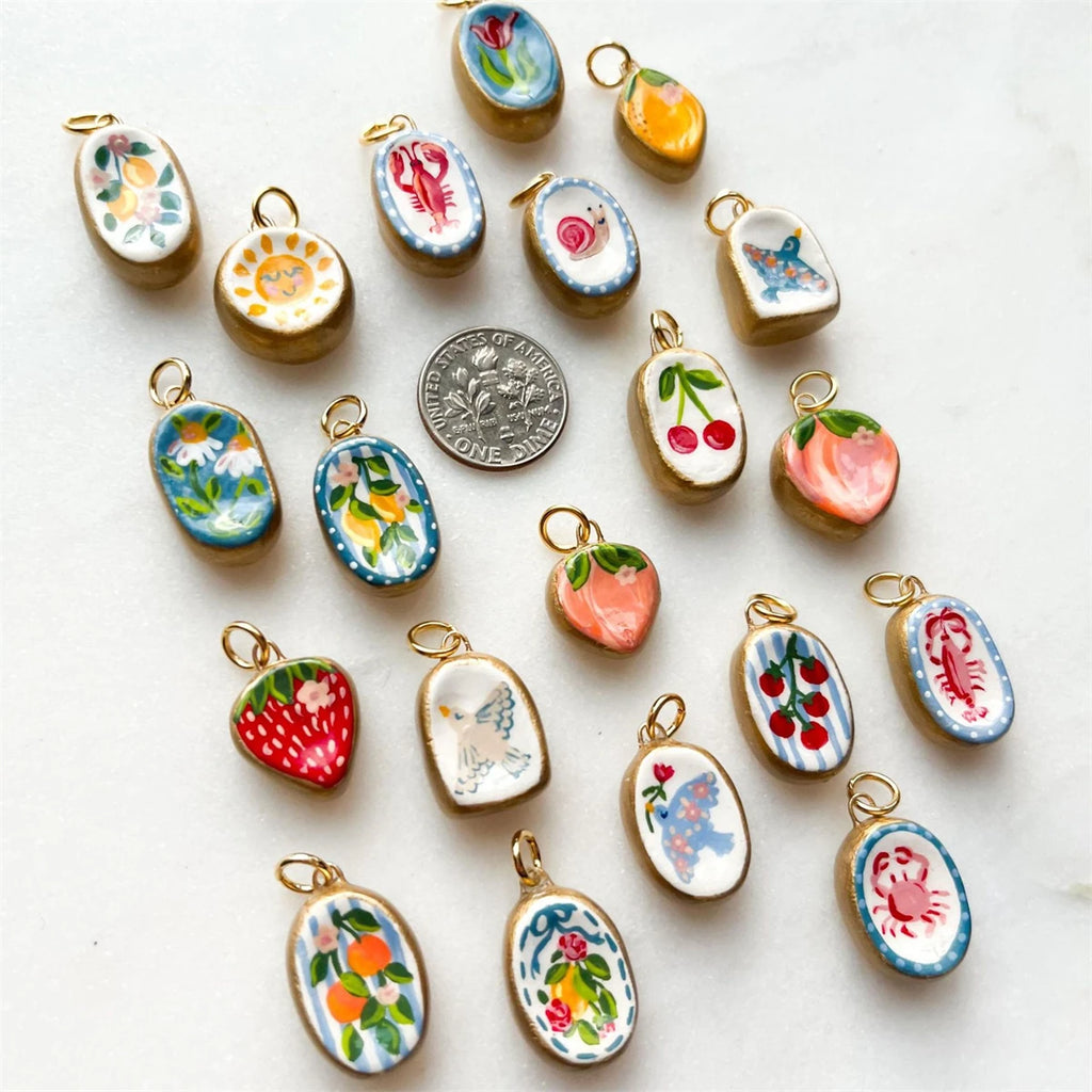 【DIY Pendant】Copper Colorful Cartoon Charm Pendant - PC004