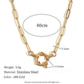 【DIY Chain】 handmade accessory chain titanium steel furnace vacuum electroplating gold plating color preservation