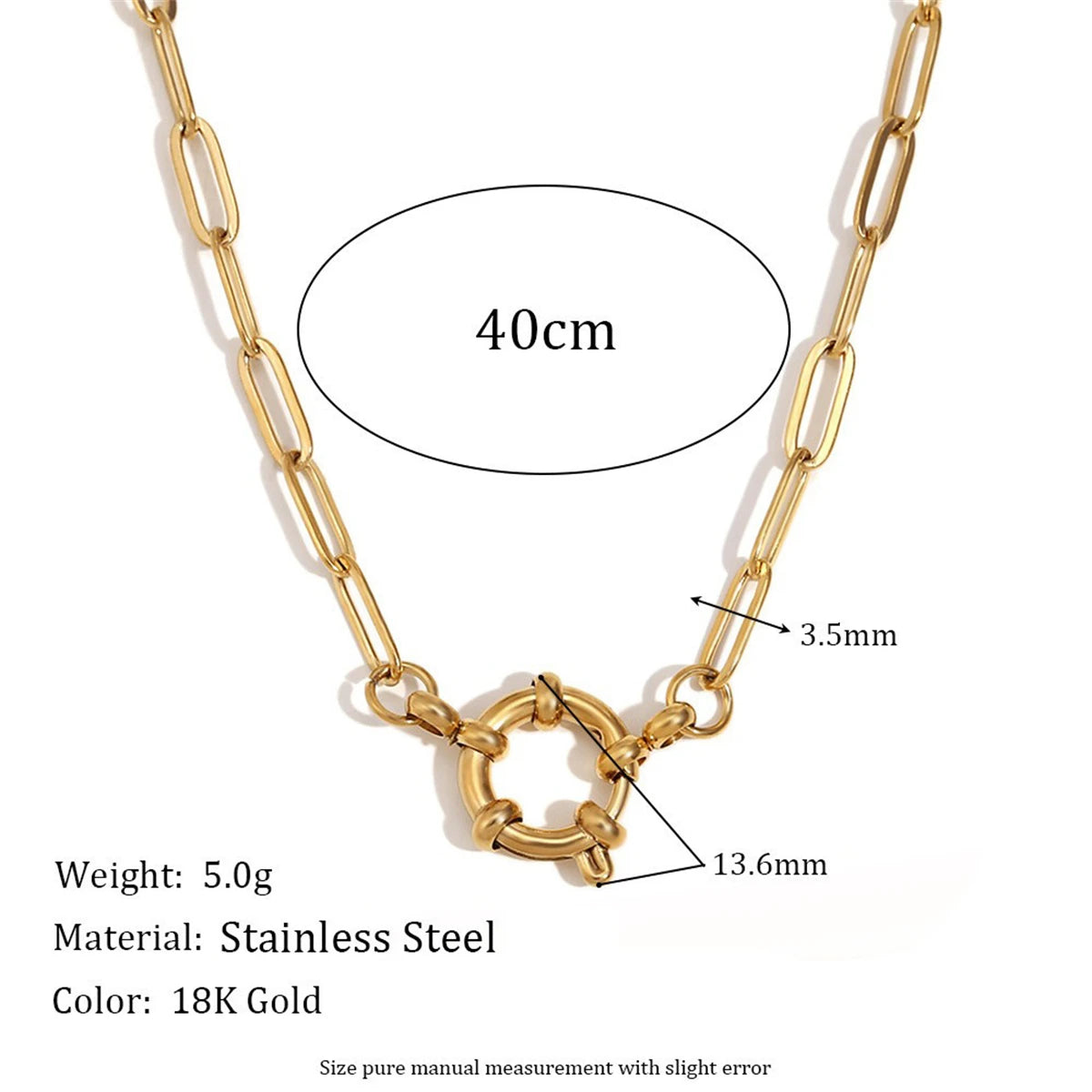 【DIY Chain】 handmade accessory chain titanium steel furnace vacuum electroplating gold plating color preservation