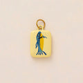 【DIY Pendant】Gold Plated Stainless Steel Oval Charm Pendant - PS012