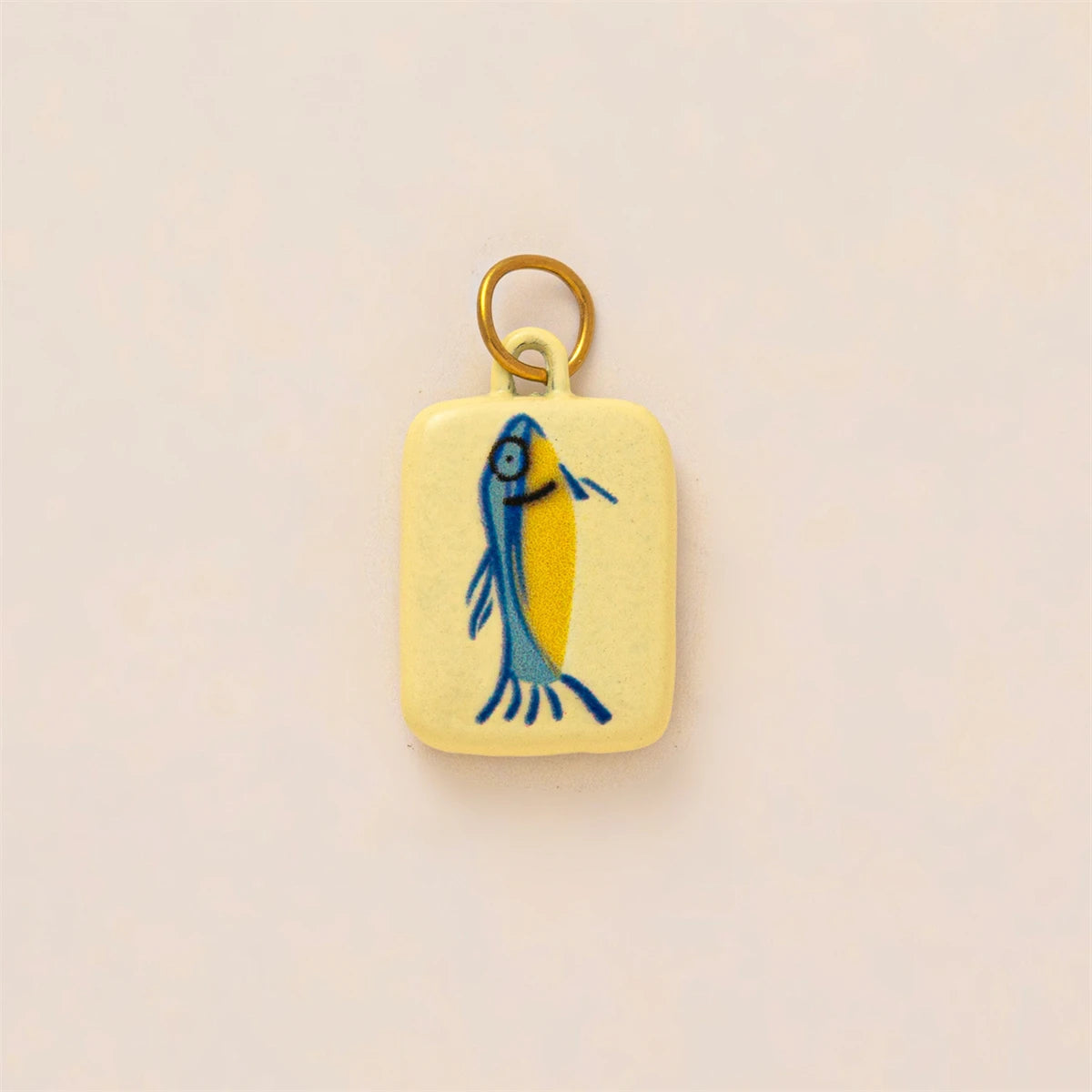 【DIY Pendant】Gold Plated Stainless Steel Oval Charm Pendant - PS012