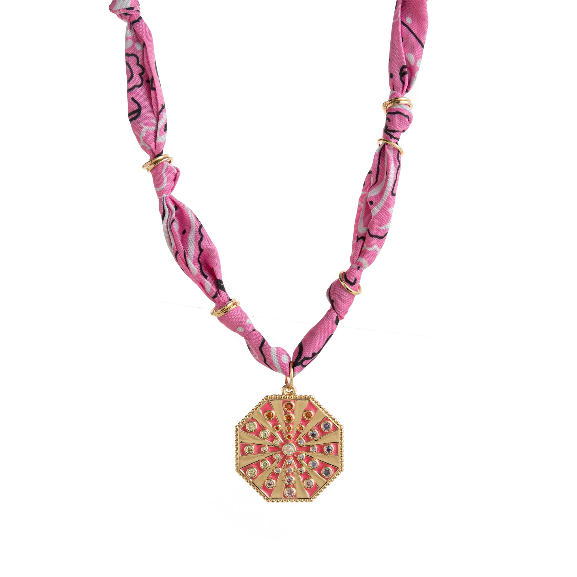 Dopamine leopard print velvet rope chain with pendant starfish, small fish, shell, sun, fashionable design necklace for women