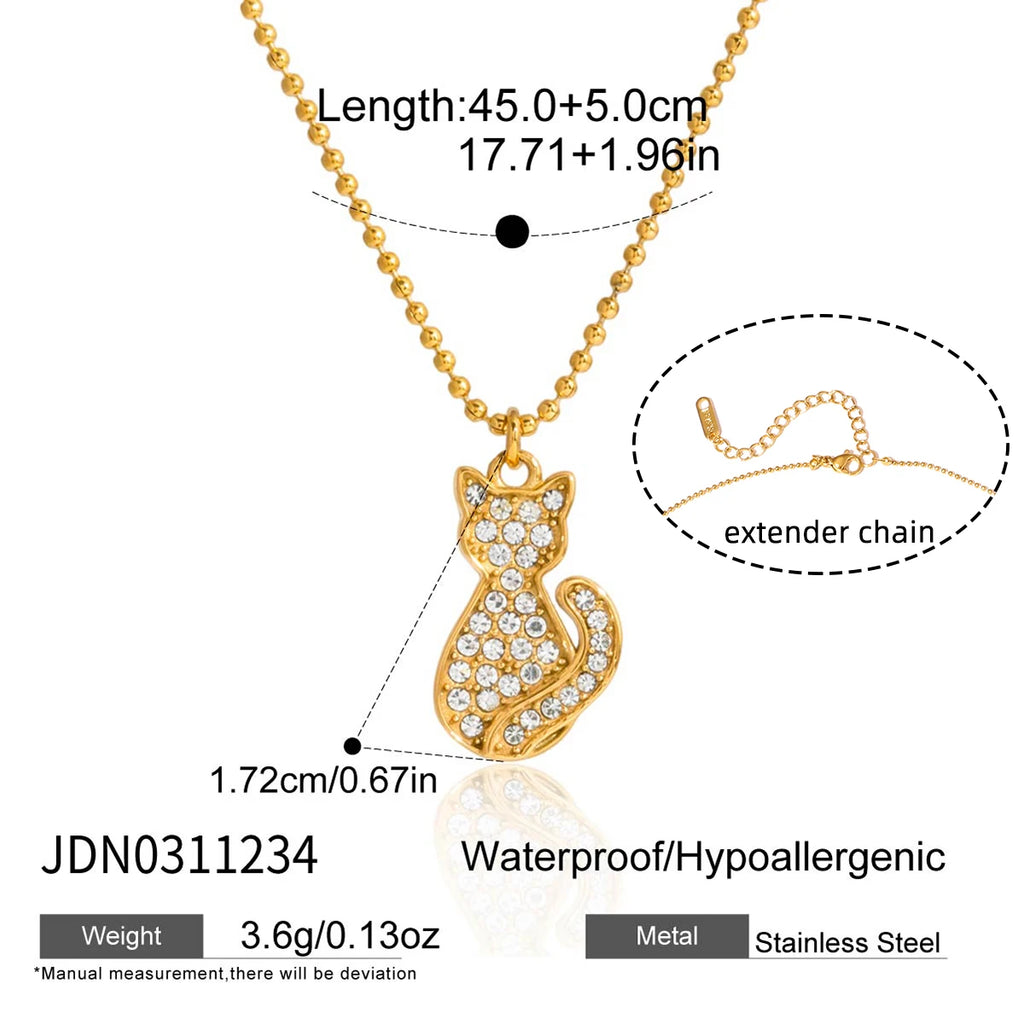 Pet Hug Pendant Necklace — Stainless Steel · PS338