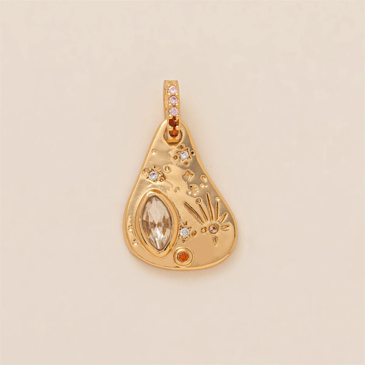 【DIY Pendant】Copper Zircon Charm Pendant - PC007