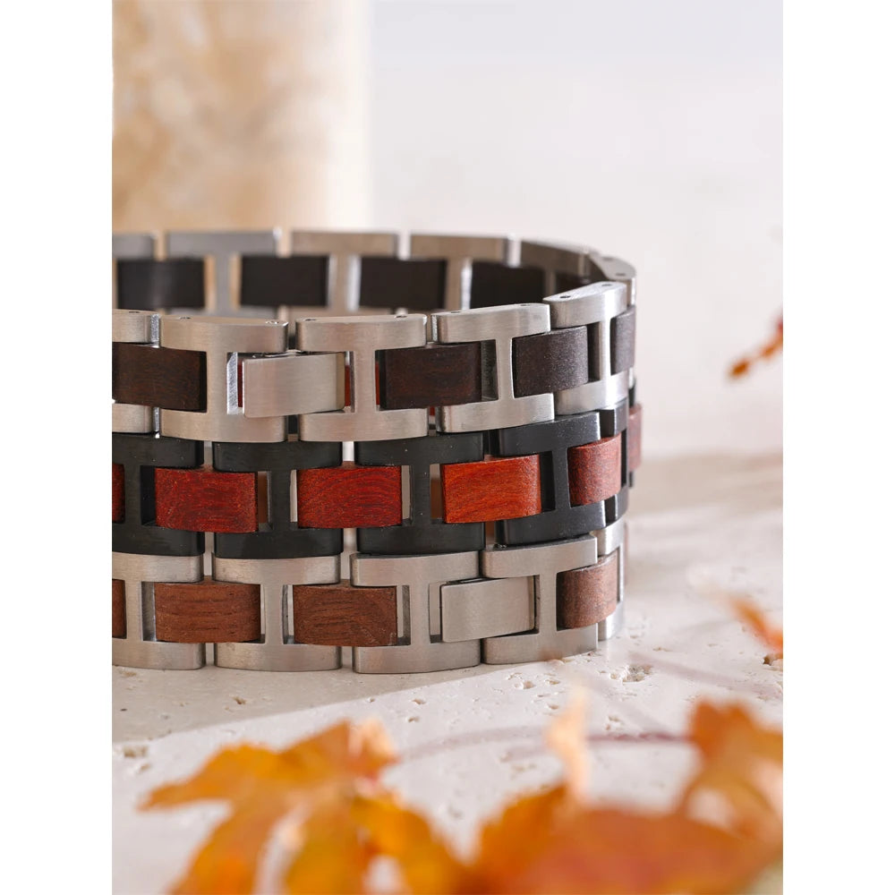 Vintage Geometric Chain Bracelet — Gold-Plated Stainless Steel · PS2204