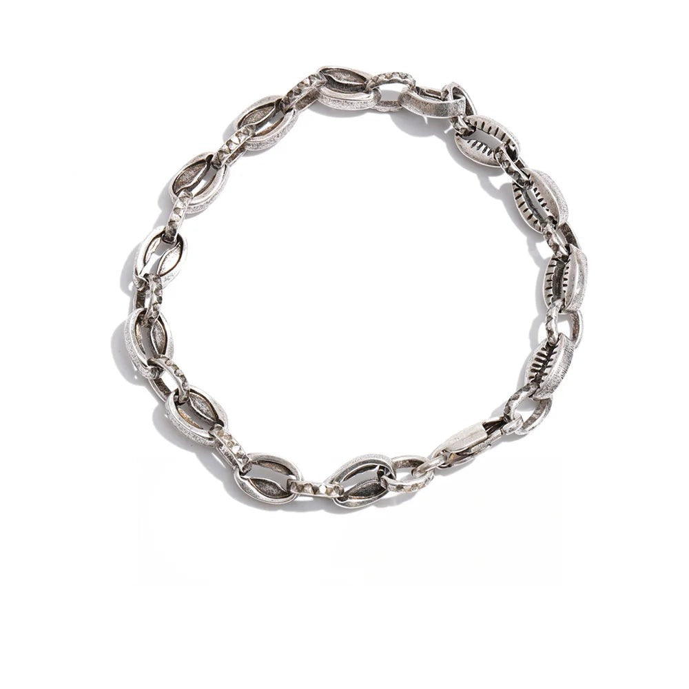 Vintage Geometric Chain Bracelet — Gold-Plated Stainless Steel · PS1366