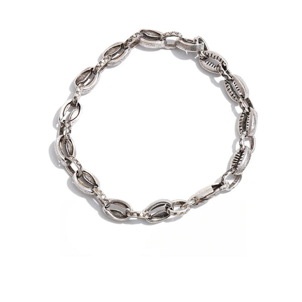 Vintage Geometric Chain Bracelet — Gold-Plated Stainless Steel · PS1366